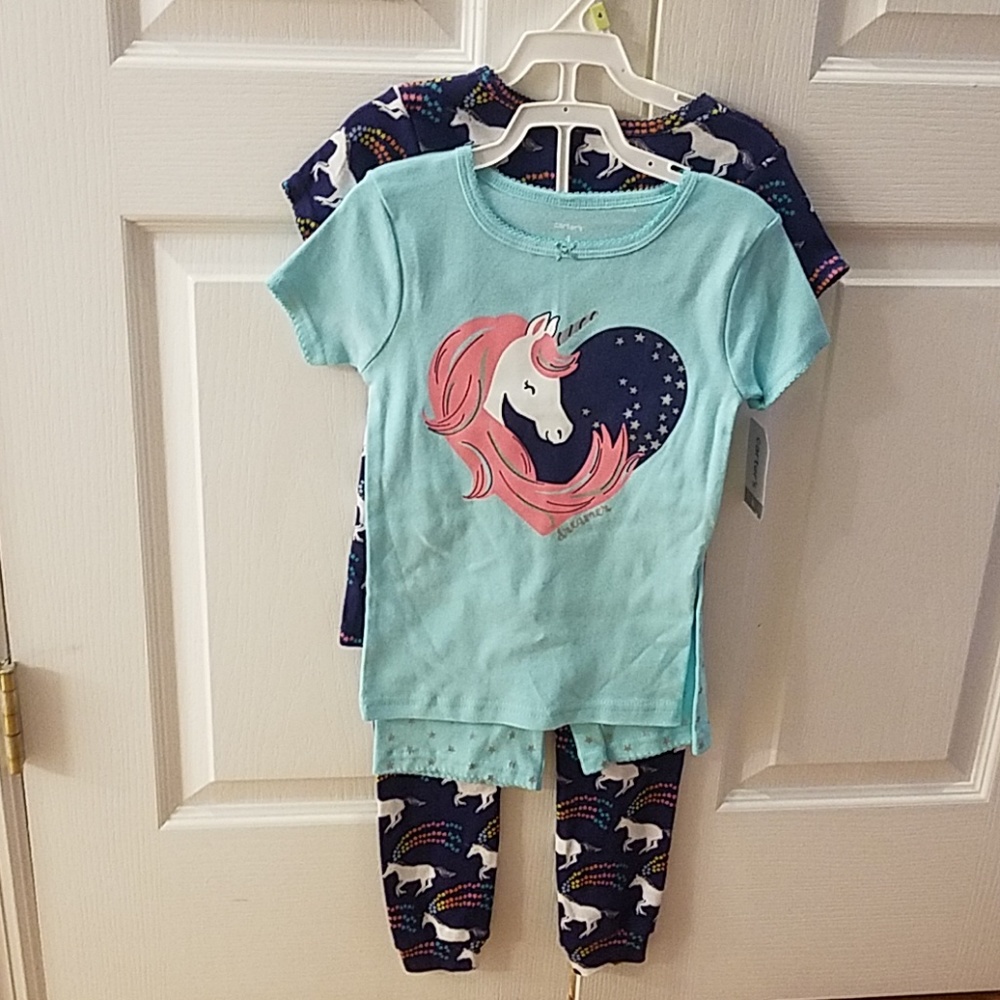 Carter's 4 Piece Unicorn Pajama Set